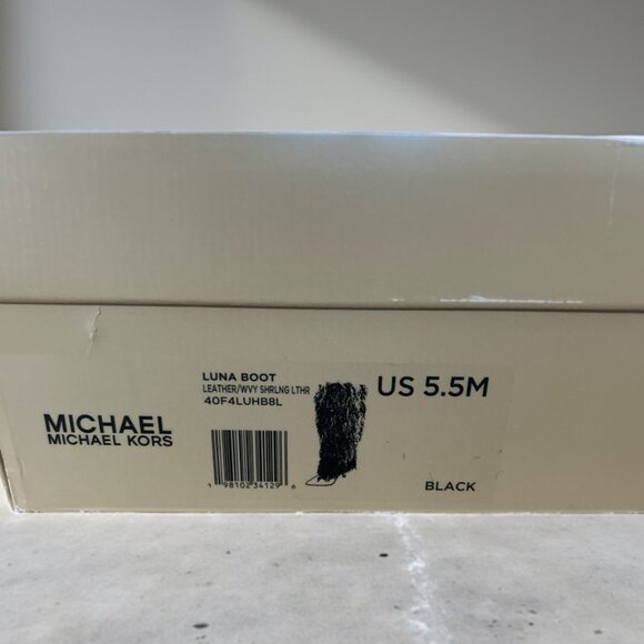 MICHAEL Michael Kors Luna Shearling & Leather Boot - Size 5.5 M - Picture 8 of 9